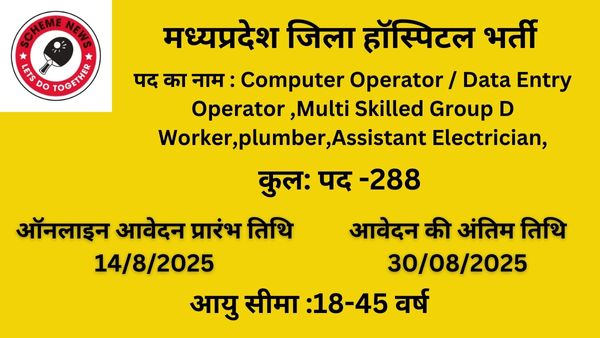 MP District Hospital recruitment