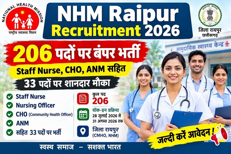 NHM Raipur Recruitment 2026: